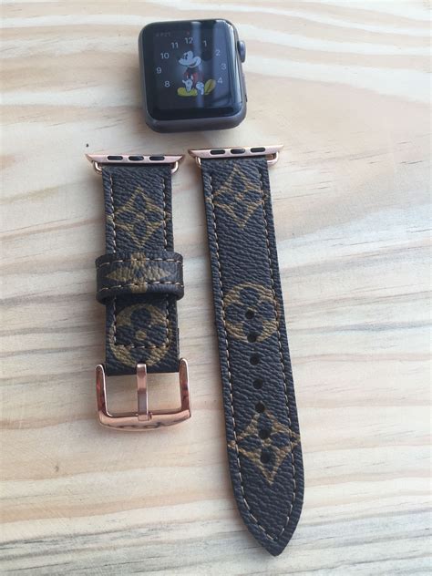 lv canvas strap|lv strap for apple watch.